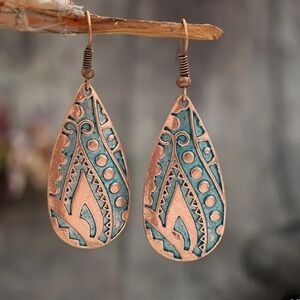 Boho-Chic Vintage Alloy Dangle Earrings